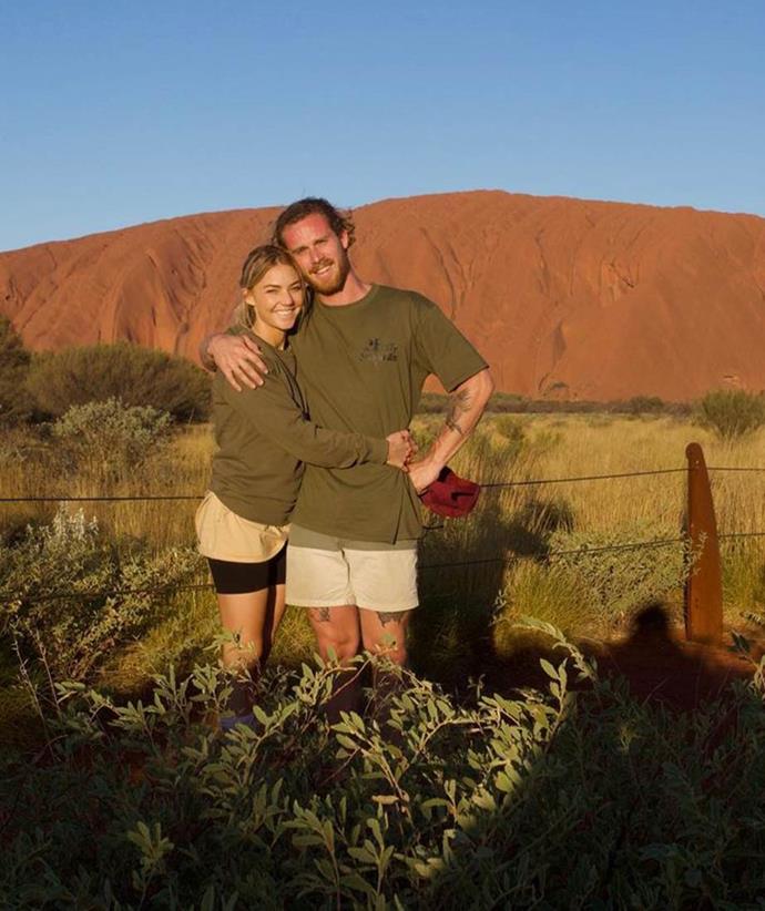 Jordie proposed to Sam during their outback road trip.