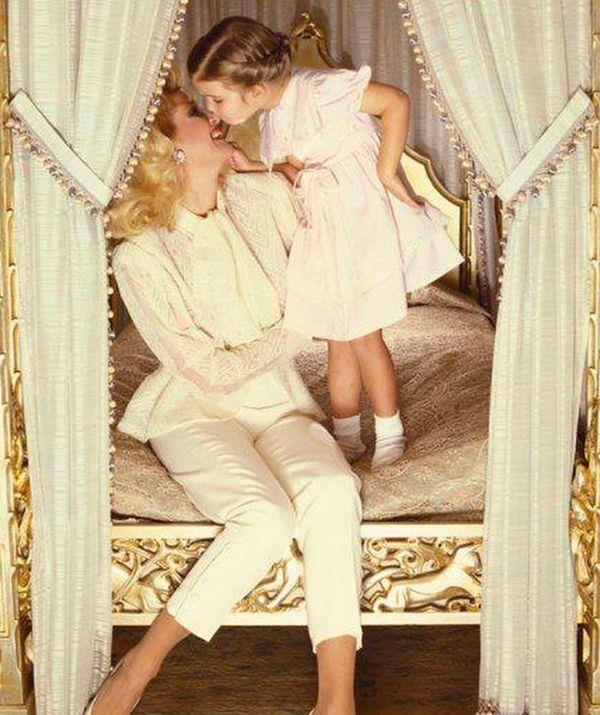 Ivanka shared this childhood photo with her mother.