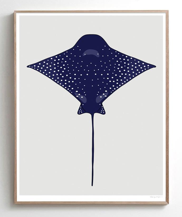 **Eagle Ray print, $173.95 at [Hardtofind](https://www.hardtofind.com.au/196431_eagle-ray-print|target="_blank"|rel="nofollow")** <br><br>
Do you have an art lover on your hands? Or maybe he just needs a nudge in the right direction in terms of decorating his home office. This Eagle Ray print is a minimalist's dream, and if he loves the ocean, then we've hit the nail on the head. <br><br>
**[SHOP NOW](https://www.hardtofind.com.au/196431_eagle-ray-print|target="_blank"|rel="nofollow")**