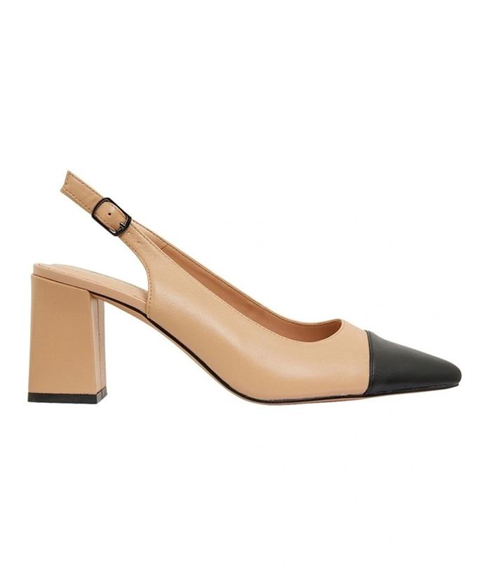 Sandler Kirsty Black/Camel Glove Heeled Shoes, [$159.95 via Myer](https://www.myer.com.au/p/sandler-kirsty-black-camel-glove-heled-shoes|target=