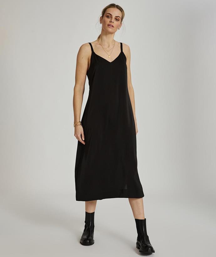 Ceres Life Satin Slip Dress, [$99.99 via The Iconic.](https://www.theiconic.com.au/satin-slip-dress-1631355.html|target="_blank"|rel="nofollow")