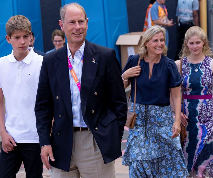 In July, James and Louise joined their parents for a fun outing to the Commonwealth Games, which were being held in Birmingham. Louise even coordinated her outfit with her mum.