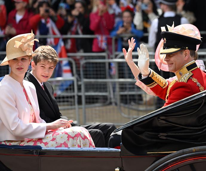 Louise and James rode in a carriage with their parents for the Queen's Platinum Jubilee celebrations in June 2022, later joining them on Buckingham Palace's balcony.