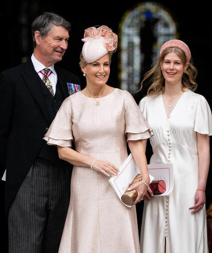 Sophie and Louise attended too, the mother and daughter duo looking sophisticated in matching blush outfits.