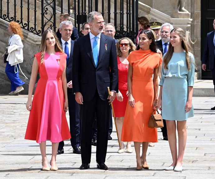 The princesses accompanied their parents on a colourful outing in July 2022.