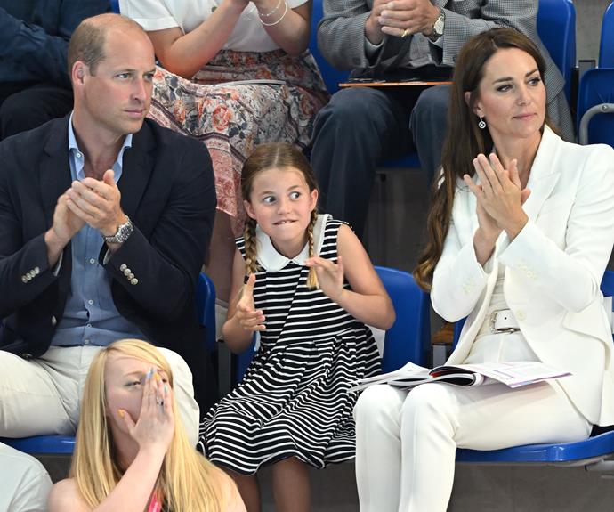 Kate Middleton was without her ring when she and Prince William took daughter Charlotte to the Commonwealth Games.