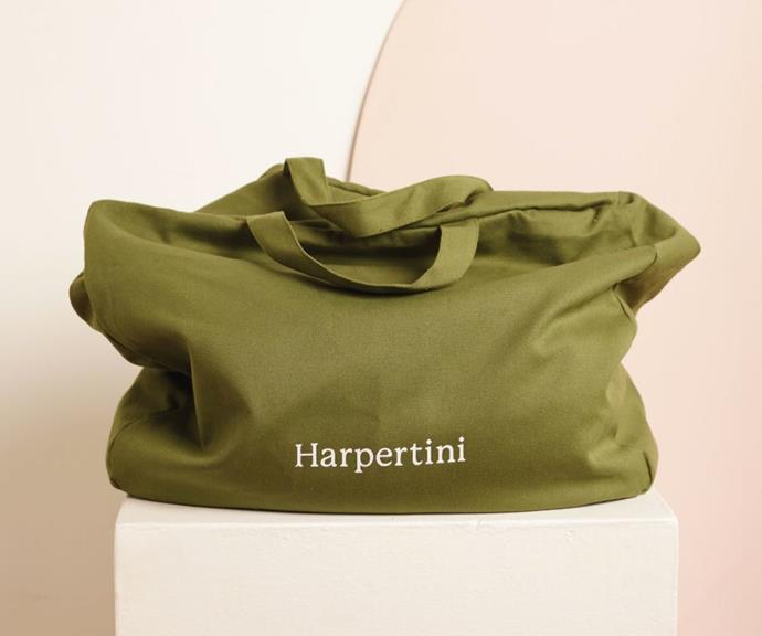 **Harpetini oversized everyday bag in eucalyptus, $89.95 at [Hardtofind](https://www.hardtofind.com.au/234893_oversized-everyday-bag-eucalyptus|target="_blank"|rel="nofollow")** <br><br>
The bigger the bag, the more it can hold. This oversized everyday bag by Harpertini is the perfect carry-on bag. You can use it as your main bag for your trip, or you can fold it up and slide it inside a carry-on suitcase to use when you do a little bit too much shopping on your weekend away. <br><br>
**[SHOP NOW](https://www.hardtofind.com.au/234893_oversized-everyday-bag-eucalyptus|target="_blank"|rel="nofollow")**
