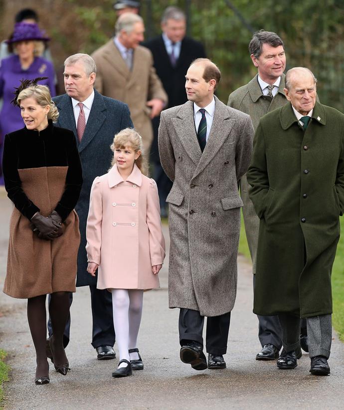 She has also made several appearances at Sandringham for royal Christmas holidays over the years.