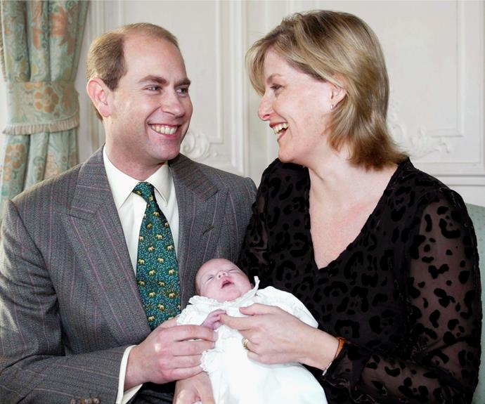 Lady Louise Windsor arrived four weeks premature via emergency caesarean after Sophie was rushed to hospital. The Countess of Wessex came close to death after losing more than five litres of blood to internal bleeding. Fortunately both mother and daughter came through.