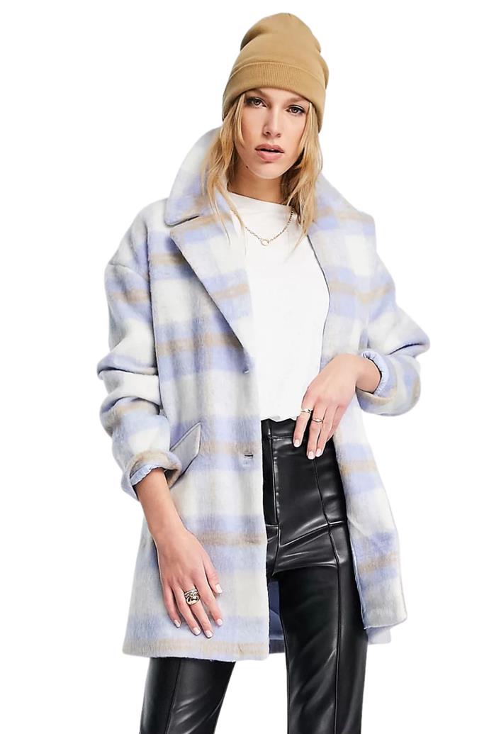 **Vila coat in lilac and beige check, $78 (usually $120), [ASOS](https://www.asos.com/au/vila/vila-coat-in-lilac-and-beige-check/prd/201220991|target="_blank"|rel="nofollow")** <br><br>
Did we mention colour? Lots and lots of colour is our best pal this winter - brighten up your outfit with this lilac and beige number. <br><br>
**[SHOP NOW](https://www.asos.com/au/vila/vila-coat-in-lilac-and-beige-check/prd/201220991|target="_blank"|rel="nofollow")**