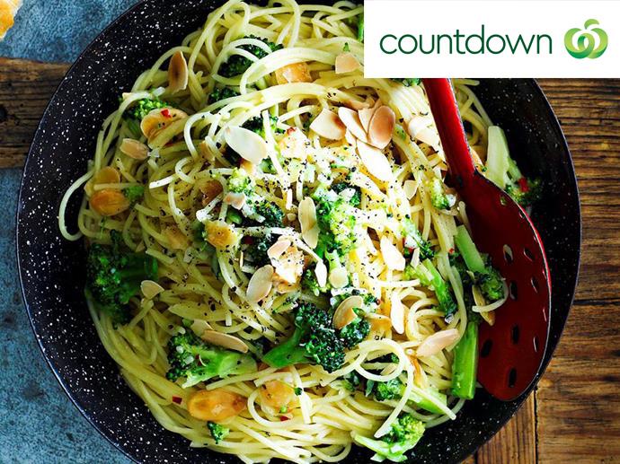 Simple tasty [spaghetti with broccoli](http://www.foodtolove.co.nz/recipes/spaghetti-with-broccoli-13844|target="_blank")