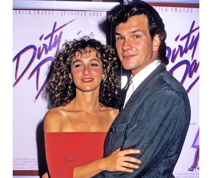 **Jennifer Grey & Patrick Swayze
in *Dirty Dancing***
In fact, Jennifer almost pulled out of *Dirty Dancing* when she learned Patrick was the lead. Luckily, they later had a heart-to-heart and made up.
