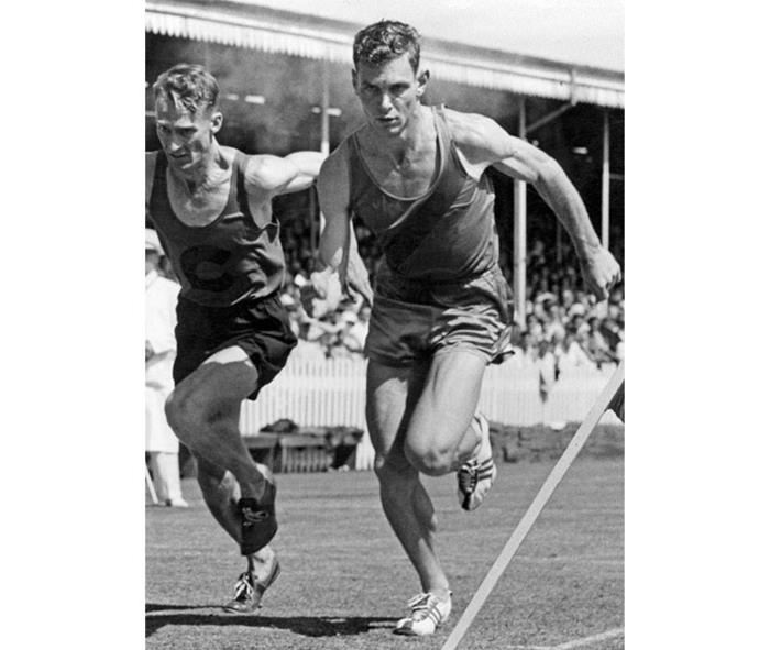 Peter competing in 1962.