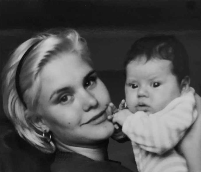 Hinemoa with baby daughter Millie.