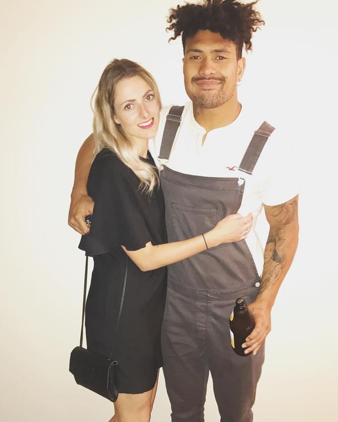 **Ardie Savea** and his girlfriend, **Saskia Hartmann-Hechenberger** have been dating for several years.