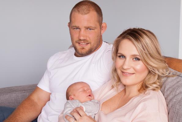 **Owen Franks** and his wife **Emma** welcomed their son Thomas in 2015. The couple first met in a Christchurch pub in 2010, with Owen revealing he knew right away he wanted to marry the blonde beauty. "When you know, you know," he told the *Australian Women's Weekly*. "Our relationship moved quite fast from the start and it just felt right."