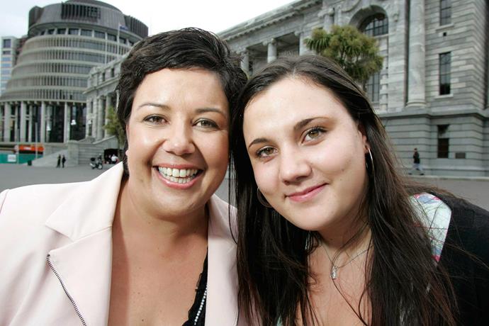Paula and her daughter Ana at Parliament Buildings.