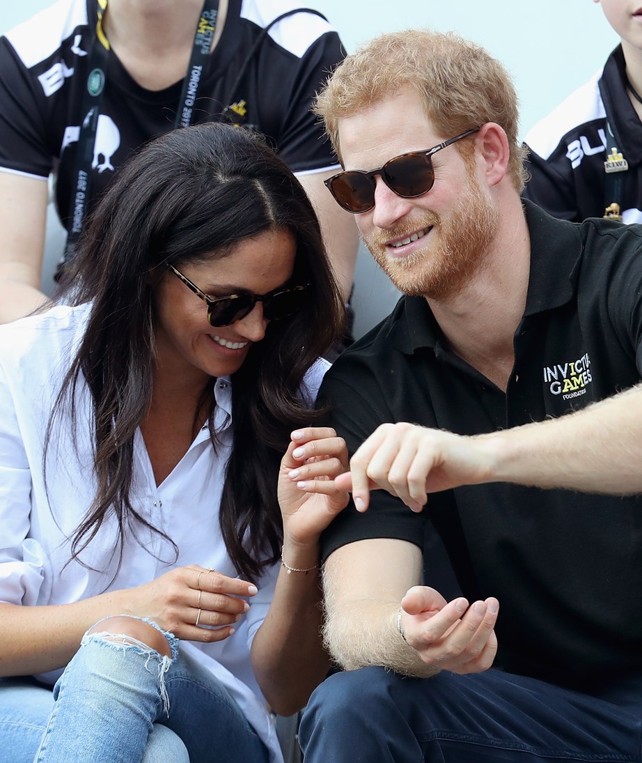 Meghan and Harry made their first official appearance together as a couple in Toronto, Canada in 2017. *(Image: Getty)*