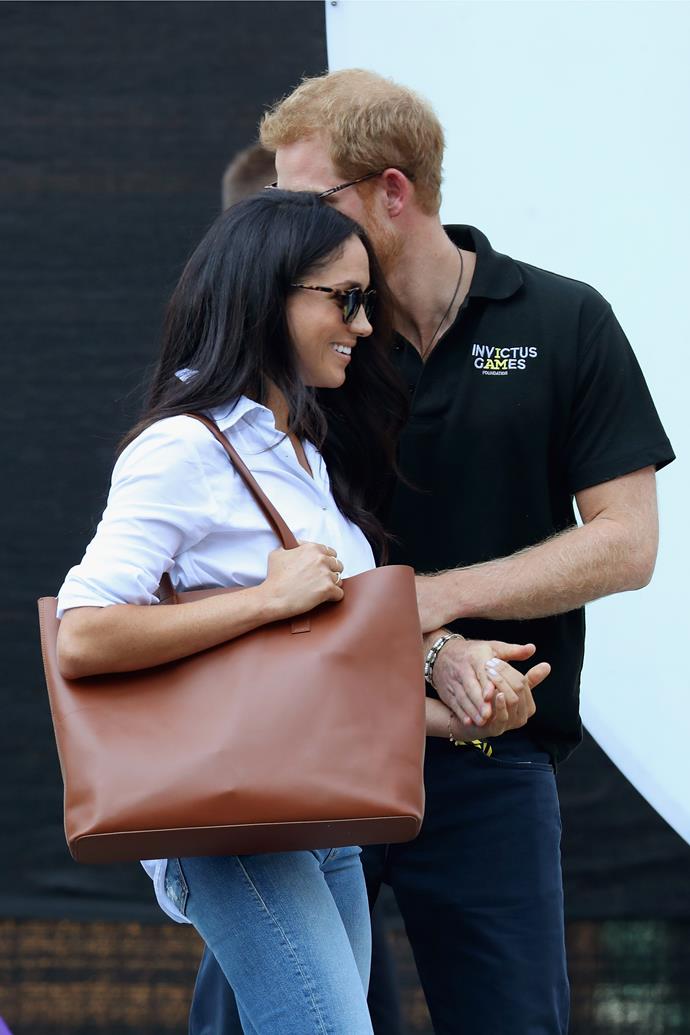 Harry shows how protective of Meghan he has become.