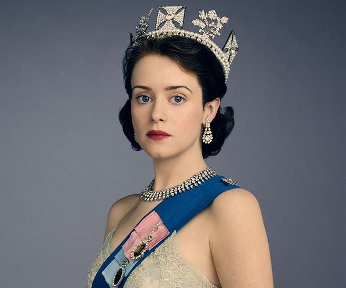Claire Foy as a young Queen Elizabeth II.