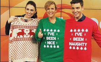 Jacinda Ardern reveals Clarke Gayford's Christmas jersey