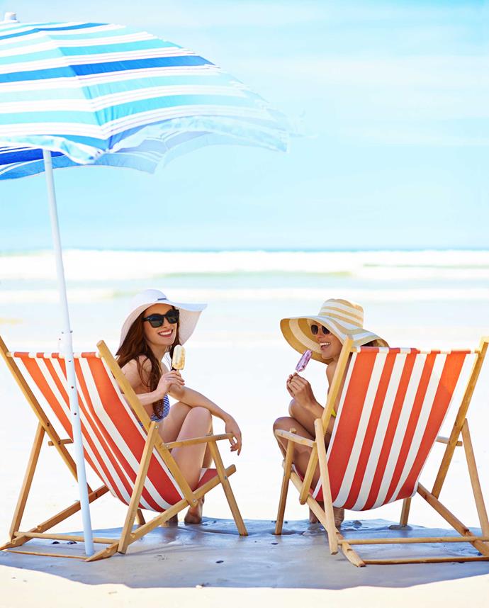 **Seek shade**                                                                                                                                                                                            
Make a conscious effort to limit your direct exposure to the sun, especially between 10am-2pm, when UV rays are the strongest. Seek shade when outdoors and cover up where possible. Choose to sit at cafés with umbrellas or relax under trees at the park.