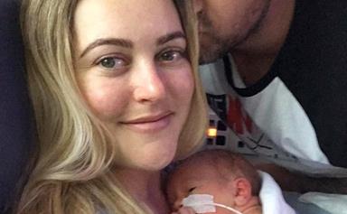Sharyn Casey gives birth to a baby boy