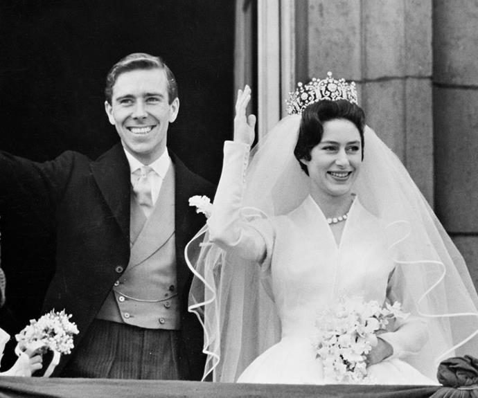 Princess Margaret married photographer Antony Armstrong-Jones in a lavish ceremony at London's Westminster Abbey in 1960.
