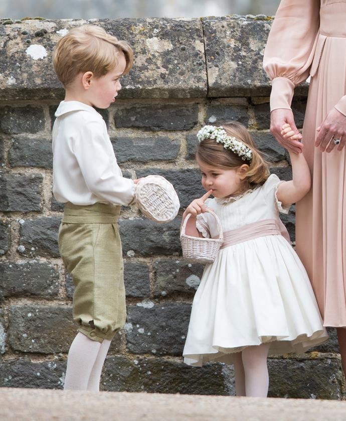 Prince George and Princess Charlotte were part of the wedding party at Pippa and James' May 2017 wedding.