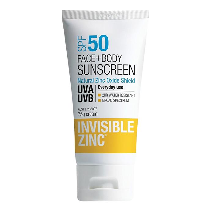 Invisible Zinc Face + Body Sunscreen SPF 50
