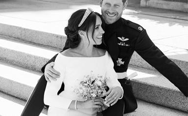 Royal perfection! Prince Harry and Meghan Markle's official wedding portraits have been released
