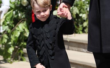 Prince George comforted a crying bridesmaid at the royal wedding