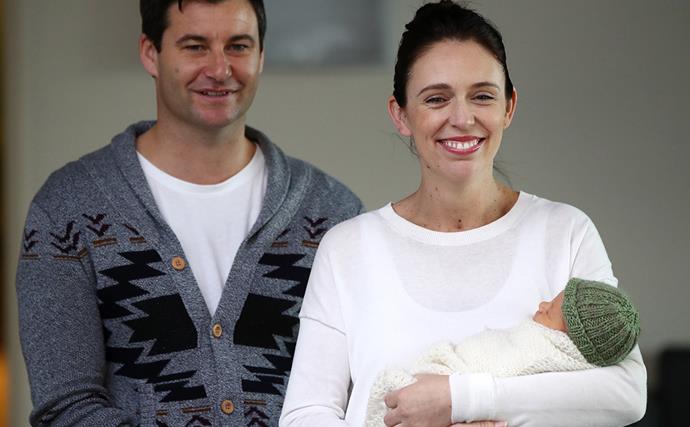 Jacinda Ardern and Clarke Gayford introduce their beautiful baby girl to 'the village' - and we have a name!