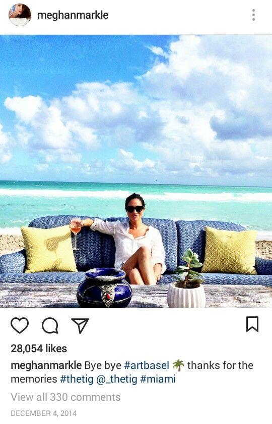 Meghan would show off her happy naps from holidays - and with that view, who could blame her?