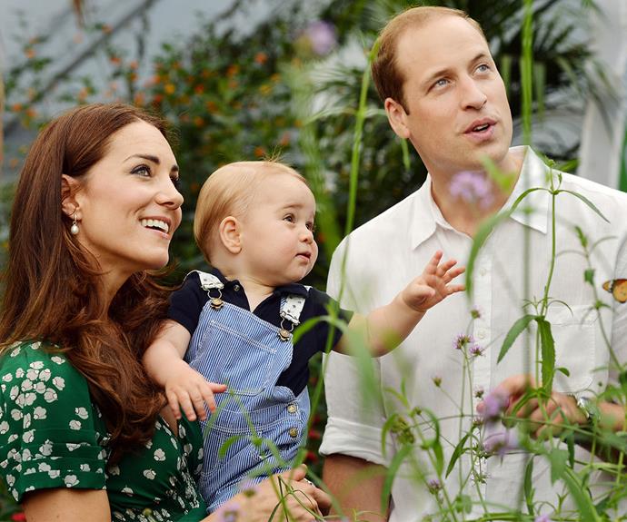 An adorable one-year-old Prince George.