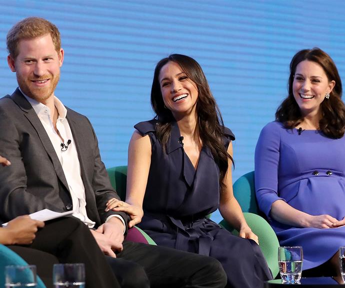 Meghan made her first appearance with Catherine and William at the Royal Foundation forum.