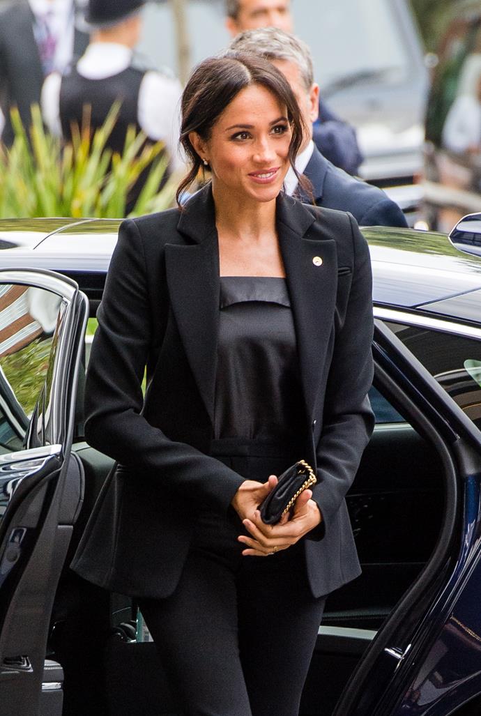 We may be copying Meghan's style for our work wardrobe...