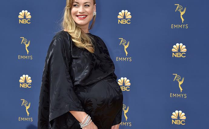 The Handmaid's Tale star Yvonne Strahovski just accidentally revealed her baby's gender at the Emmys