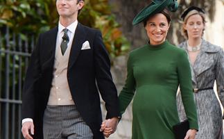Heavily pregnant Pippa Middleton has been spotted entering Lindo Wing with overnight bags!