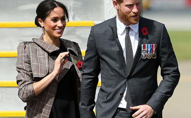Duchess Meghan and Prince Harry meet Jacinda Ardern in Wellington on their royal tour of New Zealand