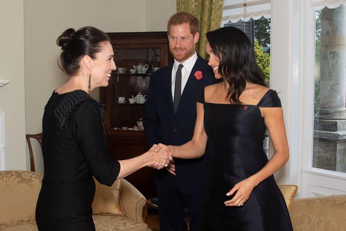 Jacinda Ardern reportedly told Meghan her speech was "perfect".