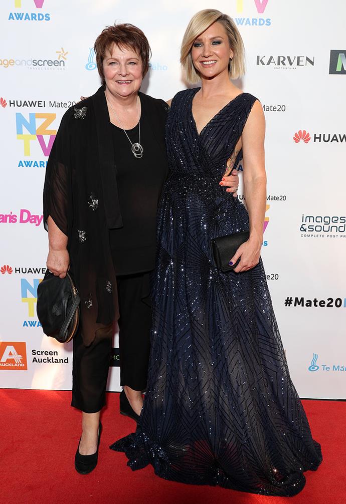 Hayley Holt brought her mum Robyn along as a date.