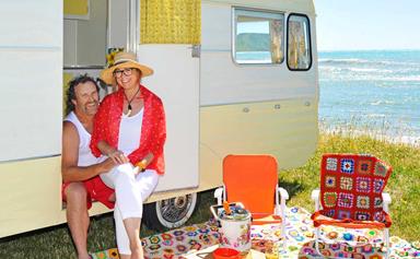The Block NZ winners Amy Moore and Stu Watts' Caravan Christmas escape