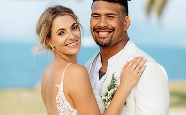 All Black Ardie Savea's Fijian fairytale wedding as he marries his childhood sweetheart Saskia