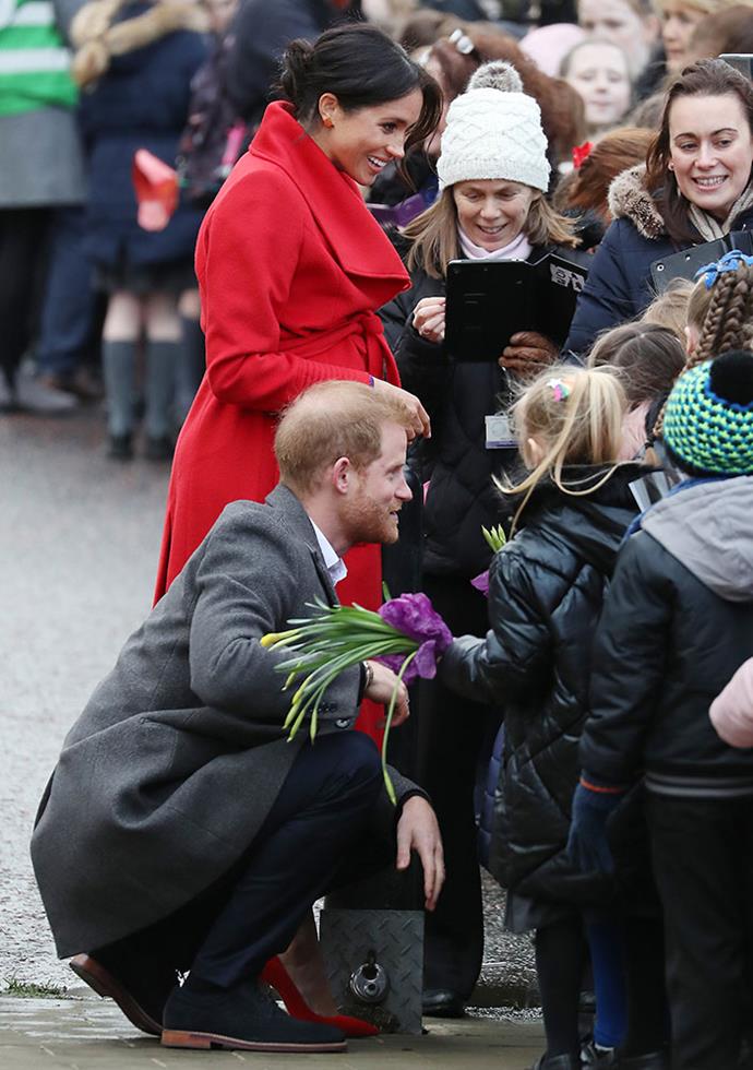 The Duke and Duchess talk to well-wishers during a public walkabout in the town of Birkenhead. *Image: Getty*
