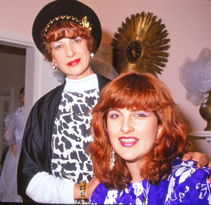 Vinka (pictured, with daughter Anita in 1989) first opened her one-stop bridal shop, which Anita has now taken over, in the 1960s.