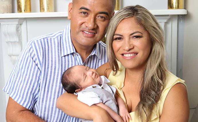 Casketeers stars Francis and Kaiora Tipene introduce their beautiful baby boy
