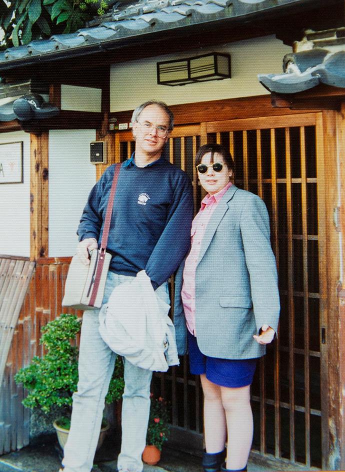 Aged 12 in Japan (with her dad Neil), Joanna couldn't find clothes that fit.