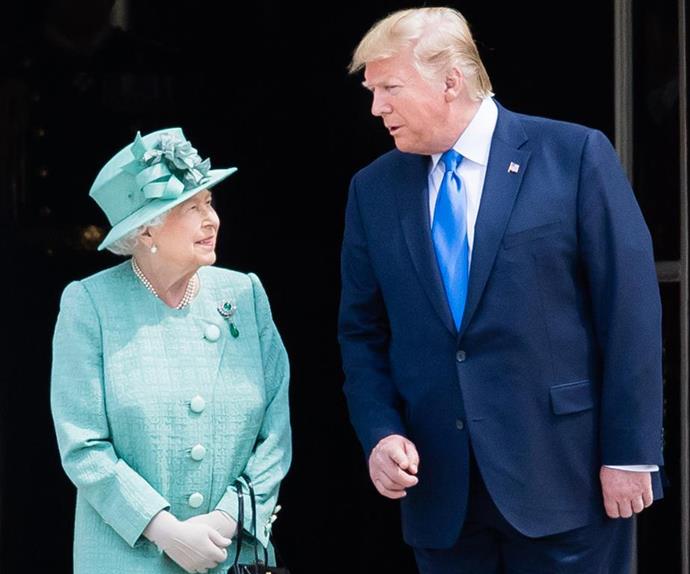 the queen and donald trump