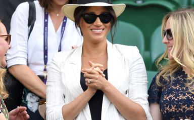 Duchess Meghan makes a surprise appearance at Wimbledon to cheer on her good friend Serena Williams